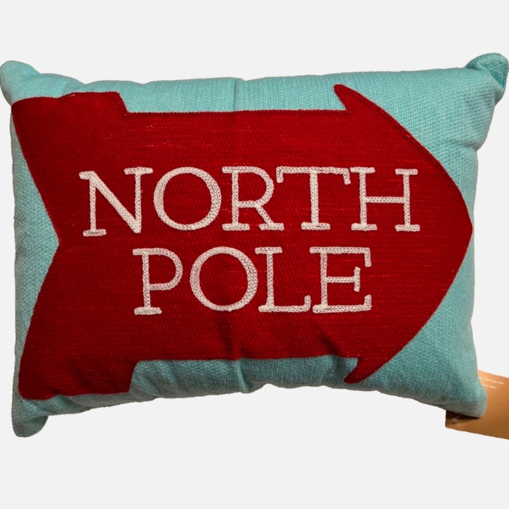 Pottery Barn Santa’s North Pole Pillow